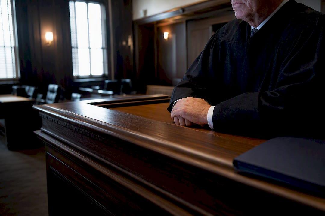 Granite Criminal Defense Judge S Bench In A Sentencing Courtroom