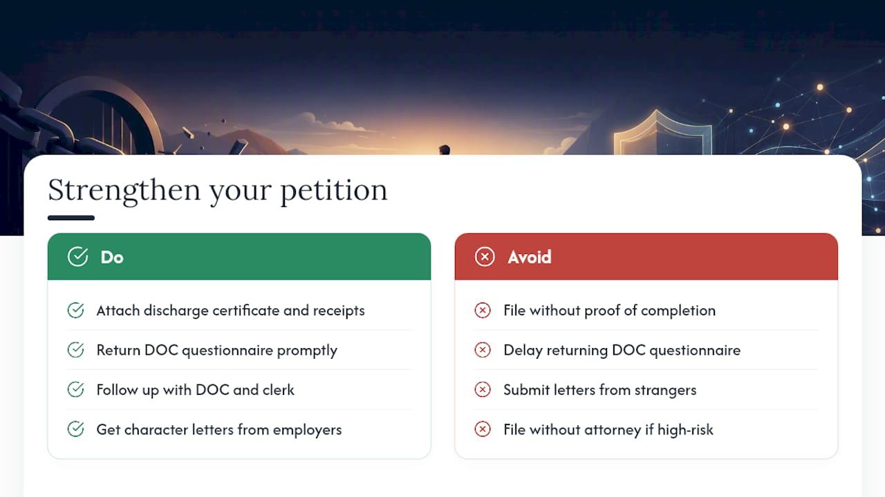 Practical Tips to Strengthen Your Petition and Avoid Delays — overview diagram